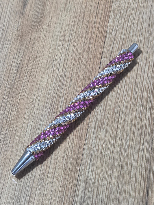 Gilded Rose Rhinestone Pen