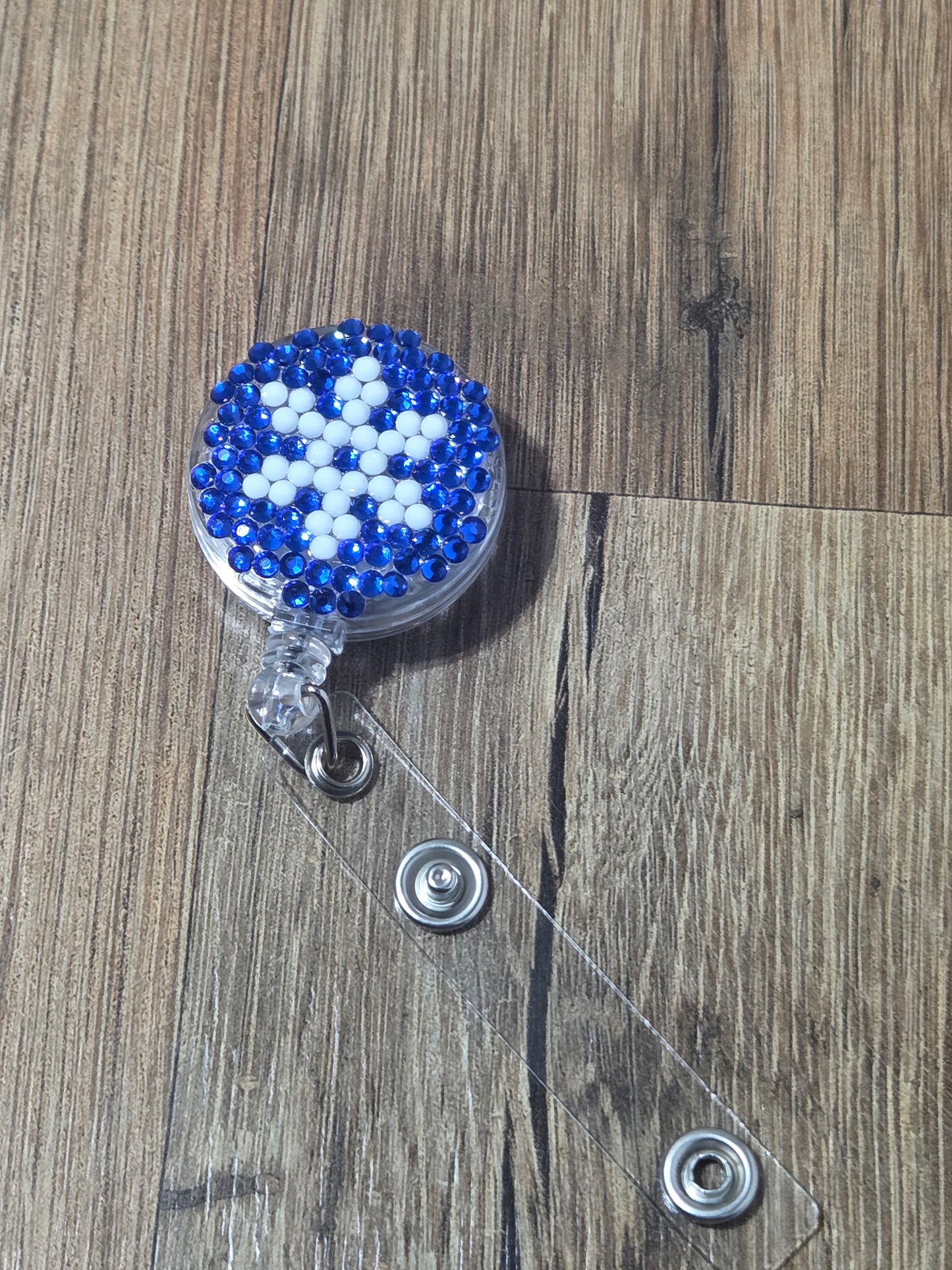 Winter Sparkle Snowflake Rhinestone Badge Reel