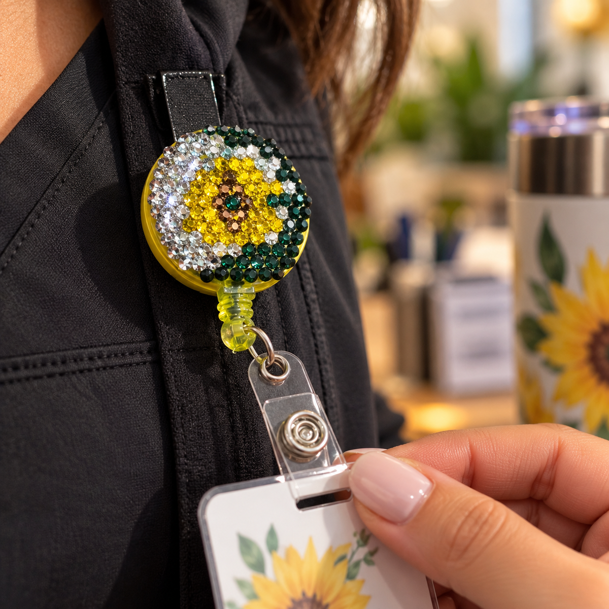 Sunflower Spark Rhinestone Accessory Collection