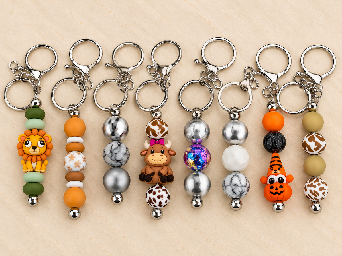 Handmade Beaded Keychains | Choose Your Design